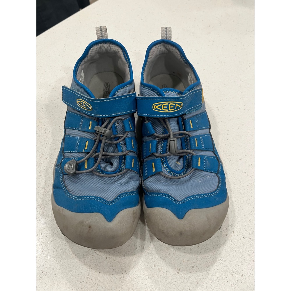 KEEN‎ Kids Blue Yellow Hook and Loop Water Ready Sport Sandals Size 3
